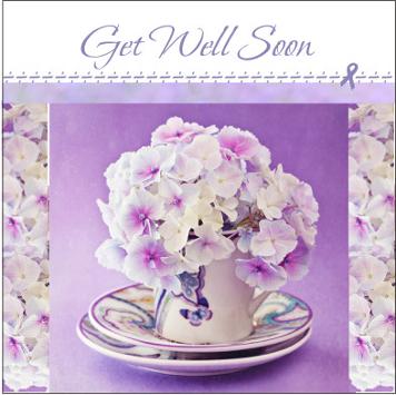 christian get well card hydrangea teacup